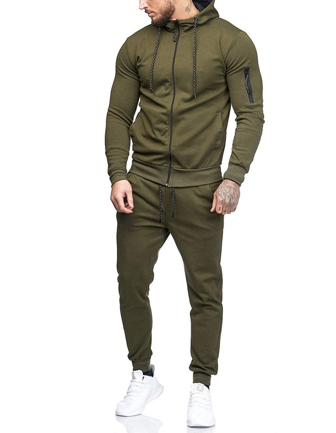 Men’s Fitness Sports Suit Casual Activewear Gym Outfit Set