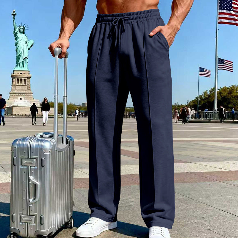 Men’s Straight Leg Jogging Pants  Casual Sports Fitness Wear