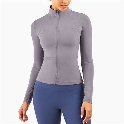 Women’s Slim Fit Running Sports Jacket for Yoga &amp; Fitness