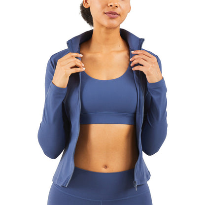 Women’s Slim Fit Running Sports Jacket for Yoga &amp; Fitness