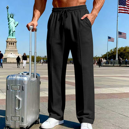 Men’s Straight Leg Jogging Pants  Casual Sports Fitness Wear