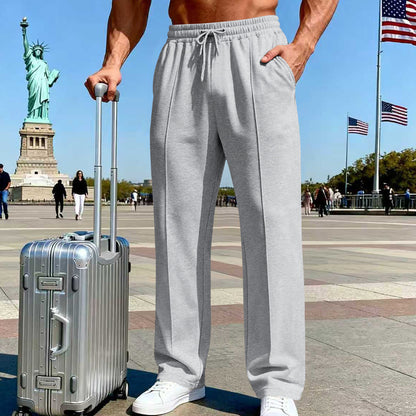 Men’s Straight Leg Jogging Pants  Casual Sports Fitness Wear