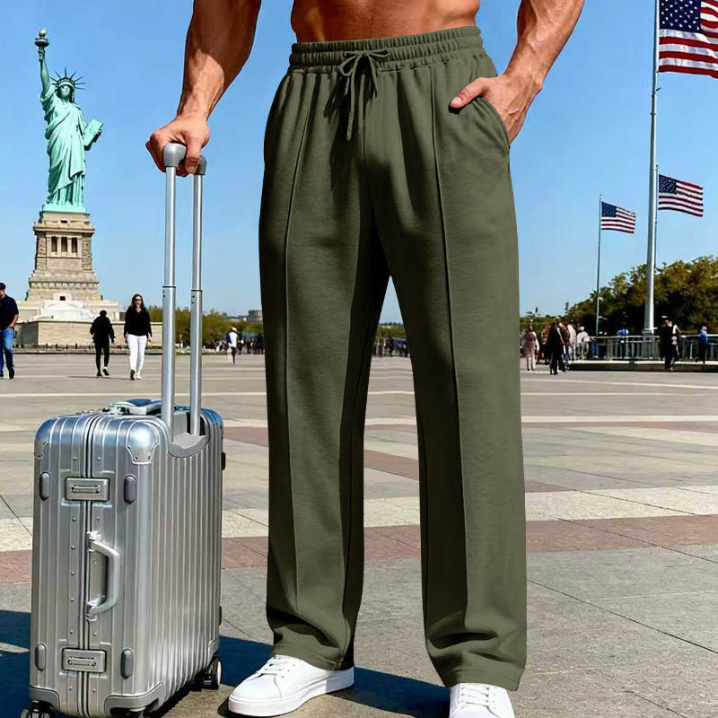 Men’s Straight Leg Jogging Pants  Casual Sports Fitness Wear
