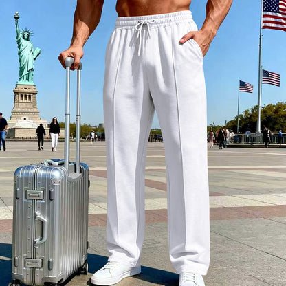 Men’s Straight Leg Jogging Pants  Casual Sports Fitness Wear