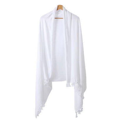 Towel Polyester White Embossed Beach Towel