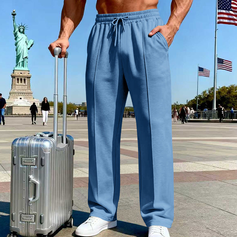 Men’s Straight Leg Jogging Pants  Casual Sports Fitness Wear