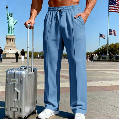 Men’s Straight Leg Jogging Pants  Casual Sports Fitness Wear