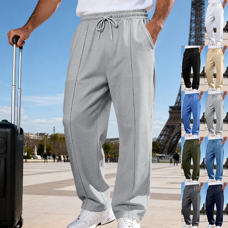 Men’s Straight Leg Jogging Pants  Casual Sports Fitness Wear