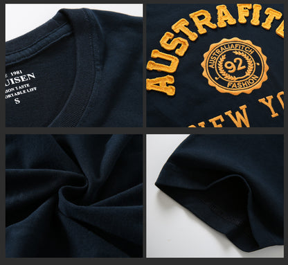 Men Short Sleeved T Shirt Pure Cotton